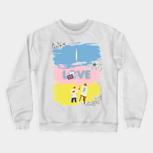 I love Art Art Lover Crewneck Sweatshirt